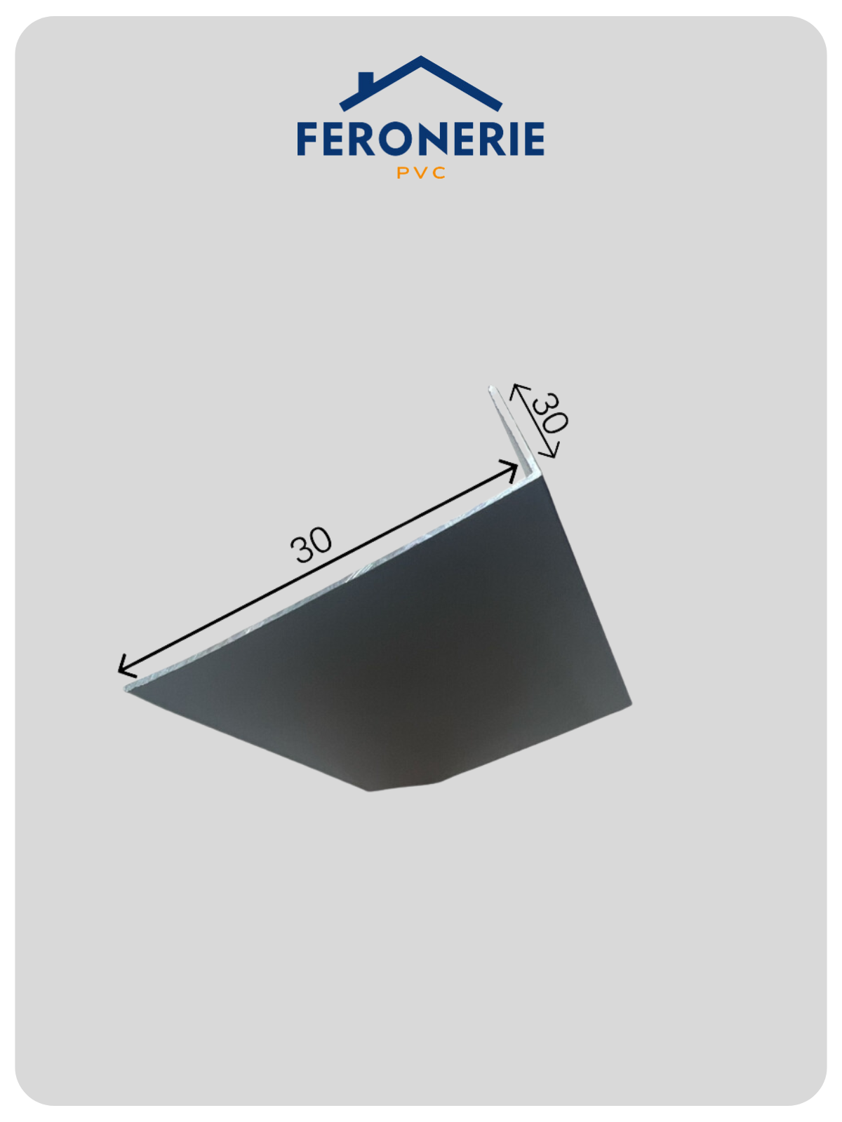 Cornier aluminiu 30 x 30