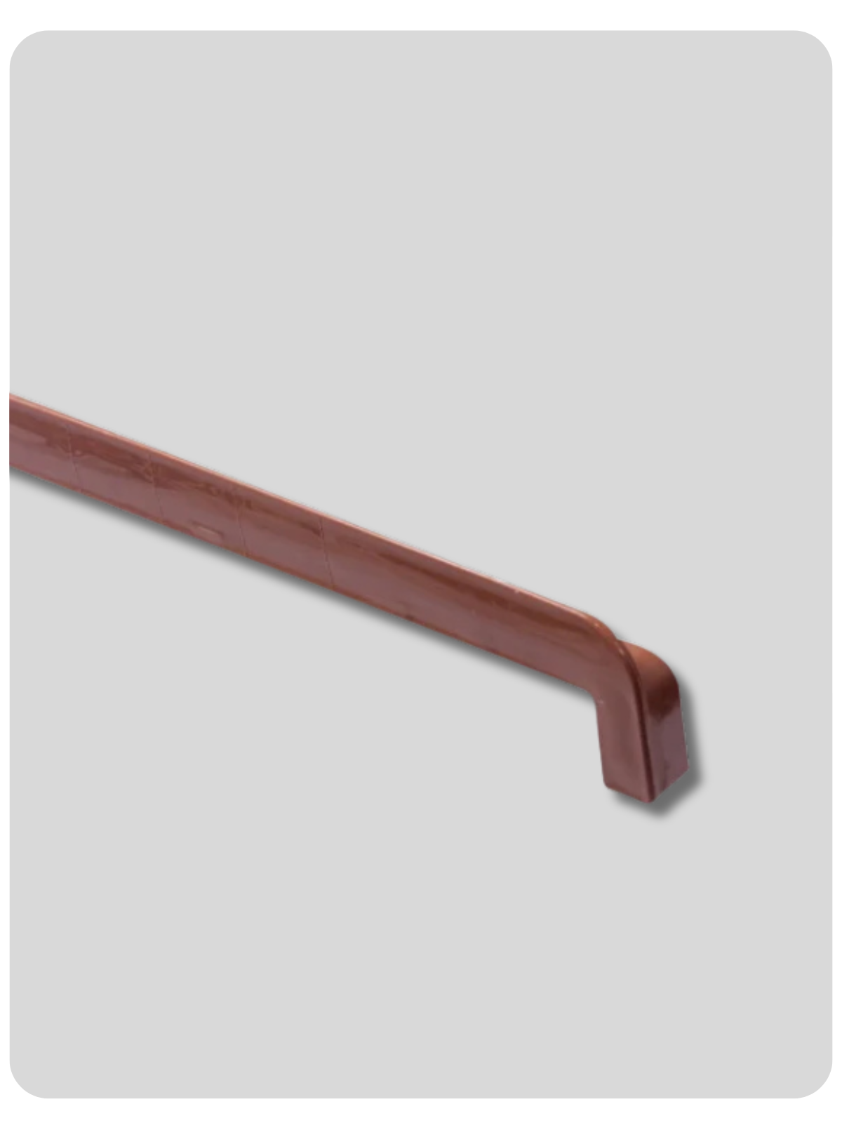 Capac pentru glaf exterior aluminiu, maro deschis, 60 cm