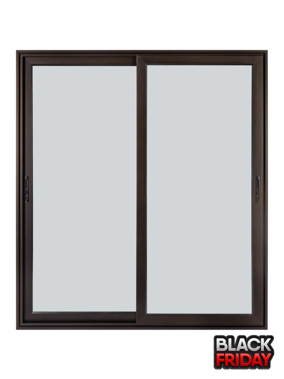 Usa Glisanta Aluminiu cu Geam Termopan Maro 2 canate