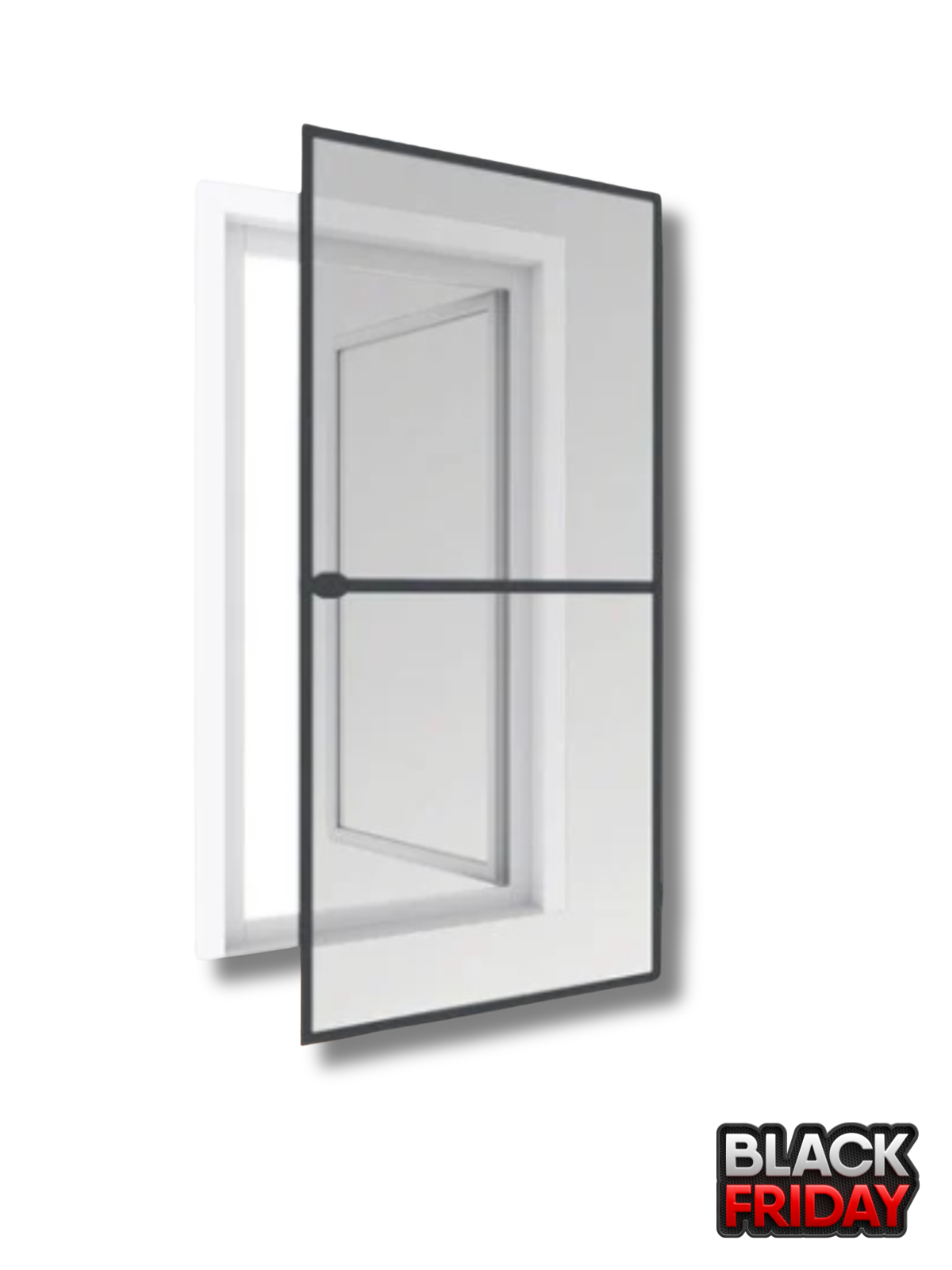 Kit plasa tantari complet pentru usa, pe balamale Gri antracit