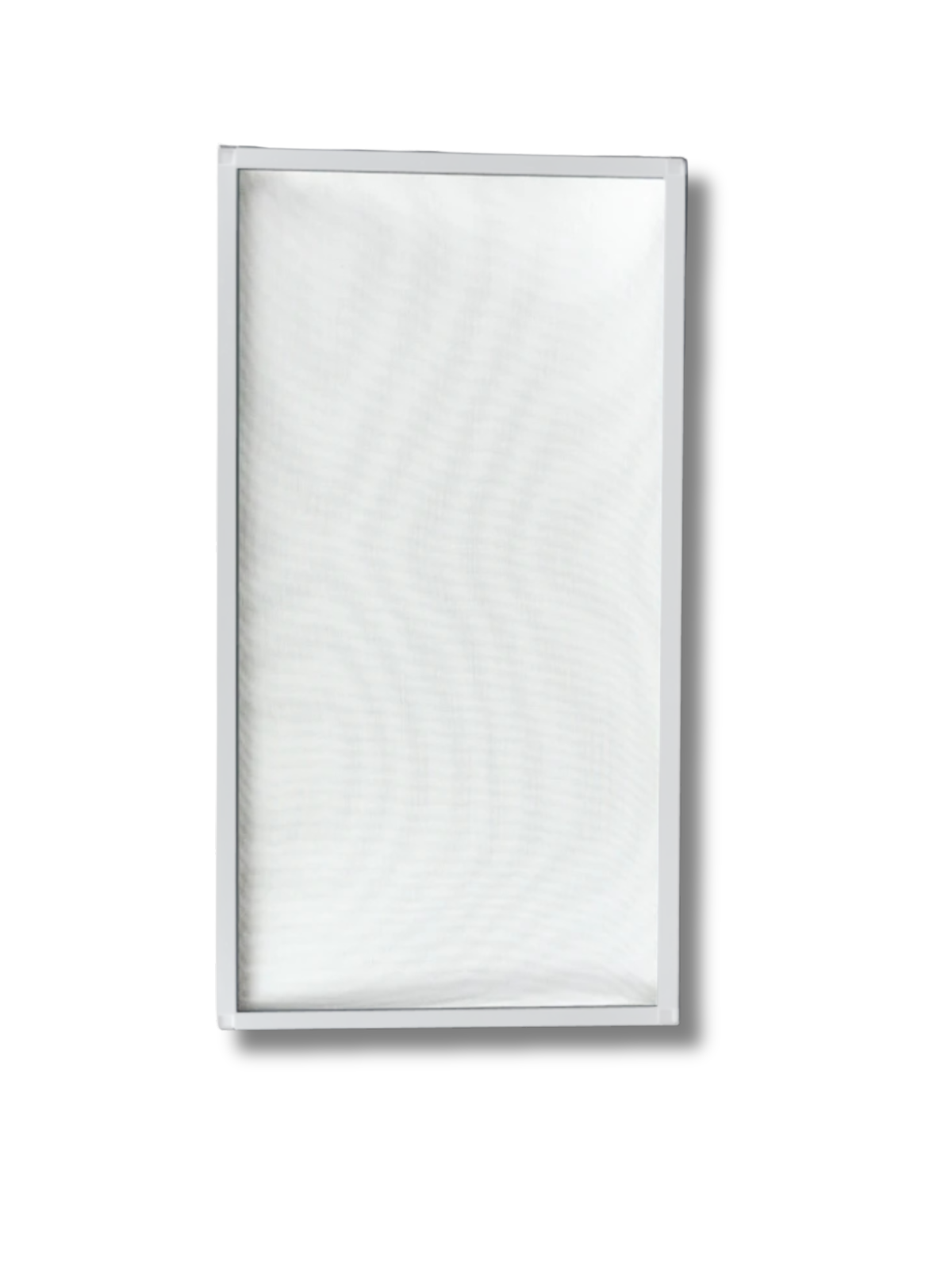 Kit plasa tantari complet pentru fereastra, pe balamale Alb