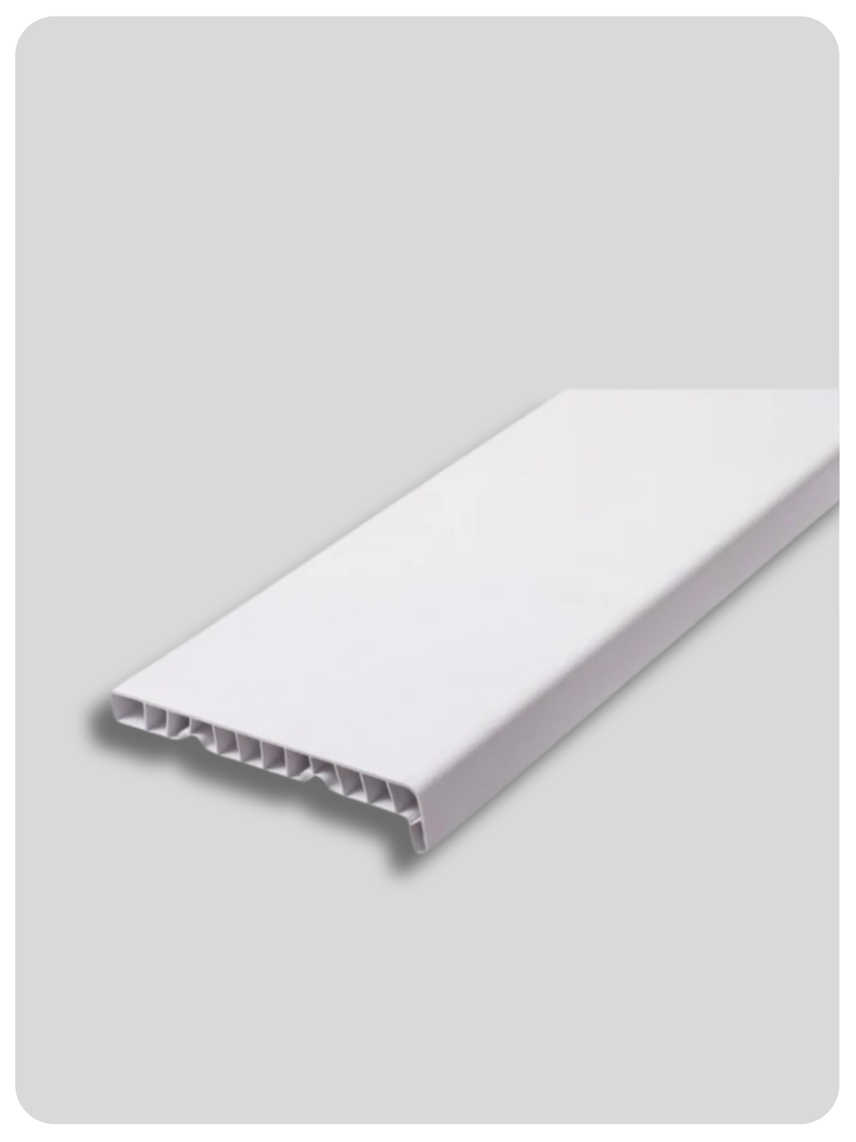 Glaf interior PVC, alb, 25 cm latime