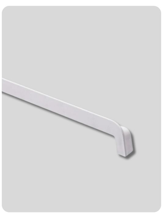 Capac pentru glaf exterior aluminiu, alb, 60 cm