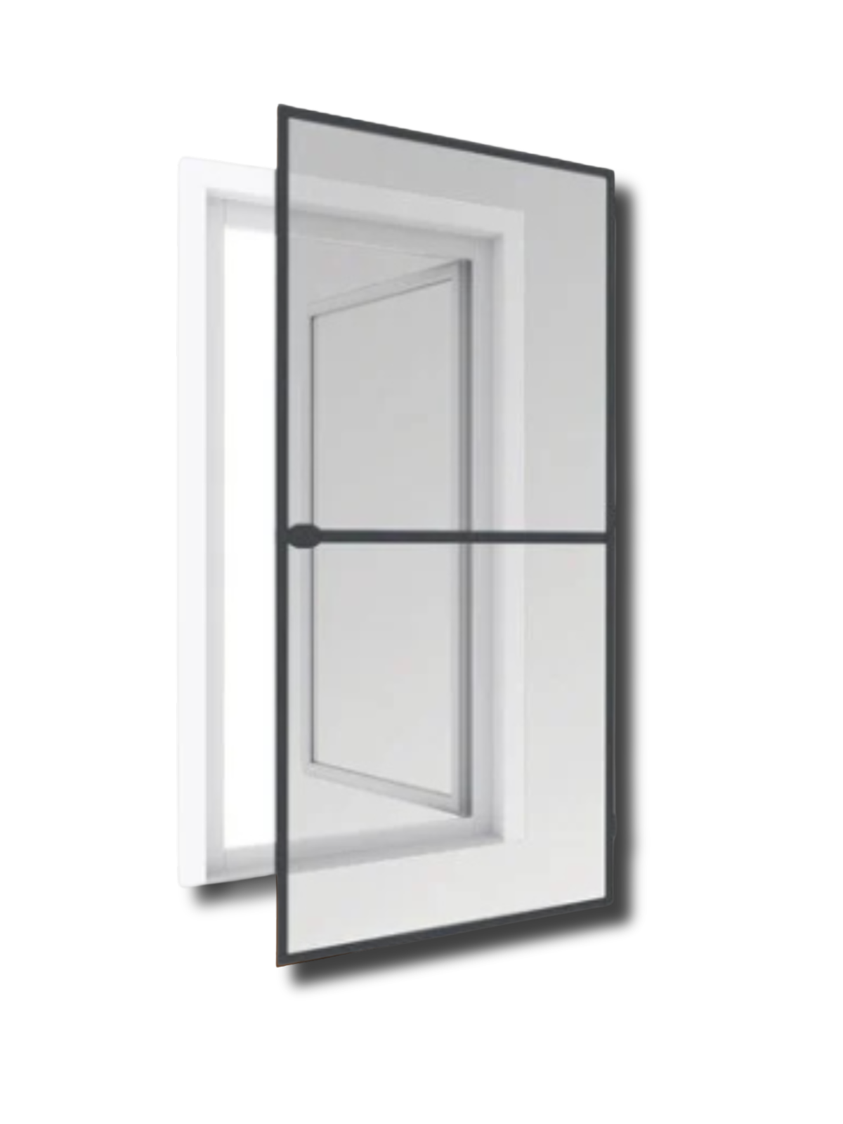 Kit plasa tantari complet pentru usa, pe balamale Gri antracit